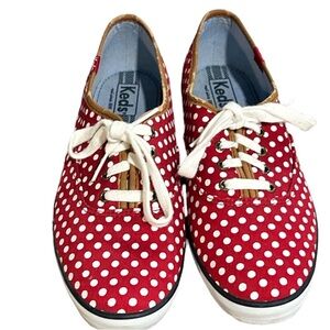 Keds Lace Up WF46402 Champion Poke A Dot  Shoes Size 8.5